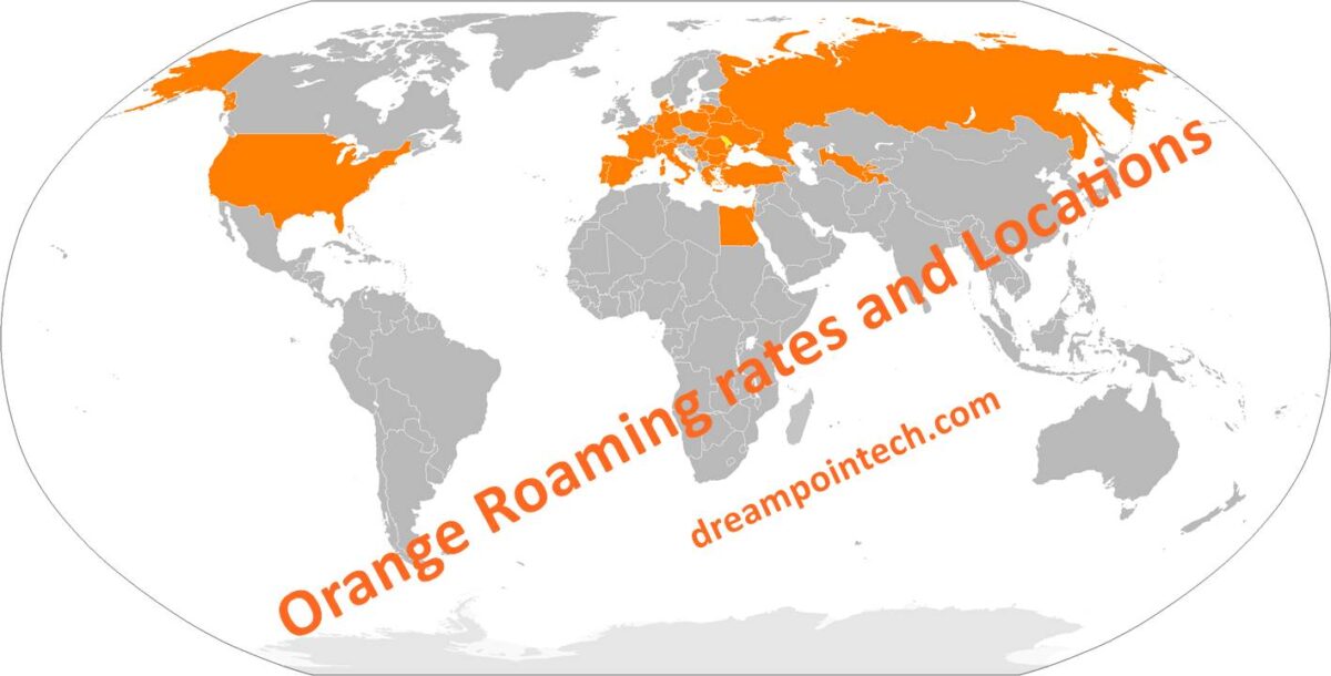 Orange Roaming Rates and Locations